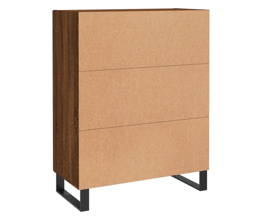 "Komoda, smeđi hrast, 69,5x34x90 cm, obrađeno drvo" - 8