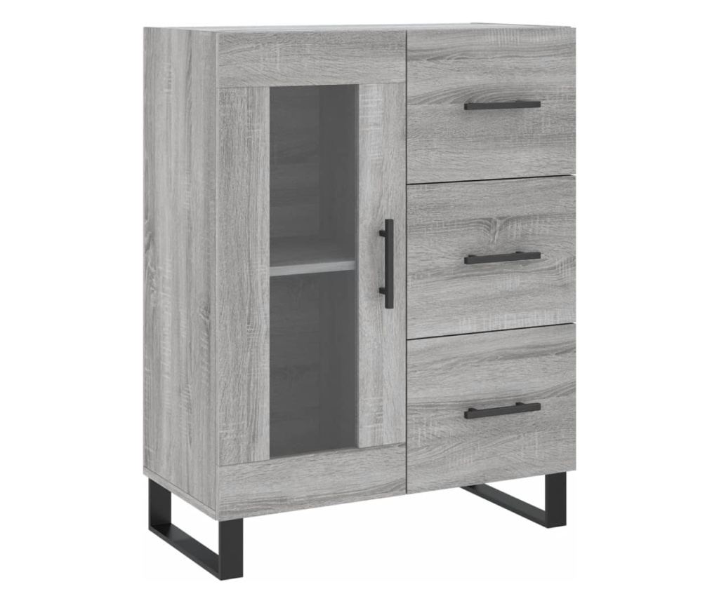 Komoda, siva sonoma, 69,5x34x90 cm, kompozitno drvo - 2