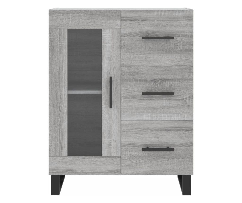 Komoda, siva sonoma, 69,5x34x90 cm, kompozitno drvo - 5