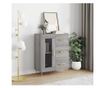 Komoda, siva sonoma, 69,5x34x90 cm, kompozitno drvo thumbnail 1