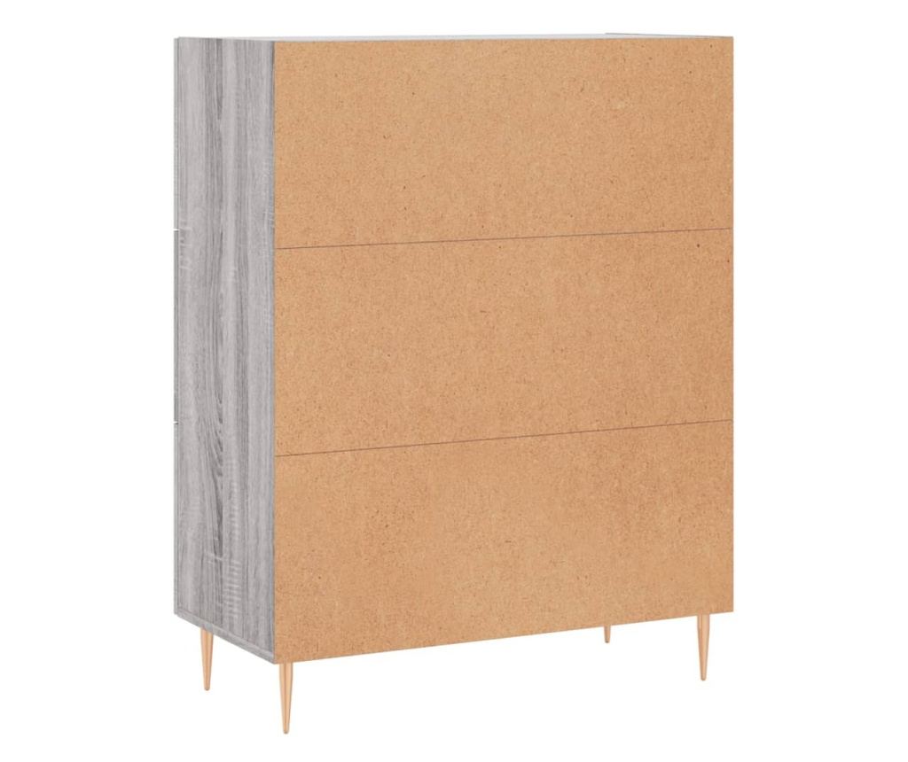 Komoda, siva sonoma, 69,5x34x90 cm, kompozitno drvo - 8