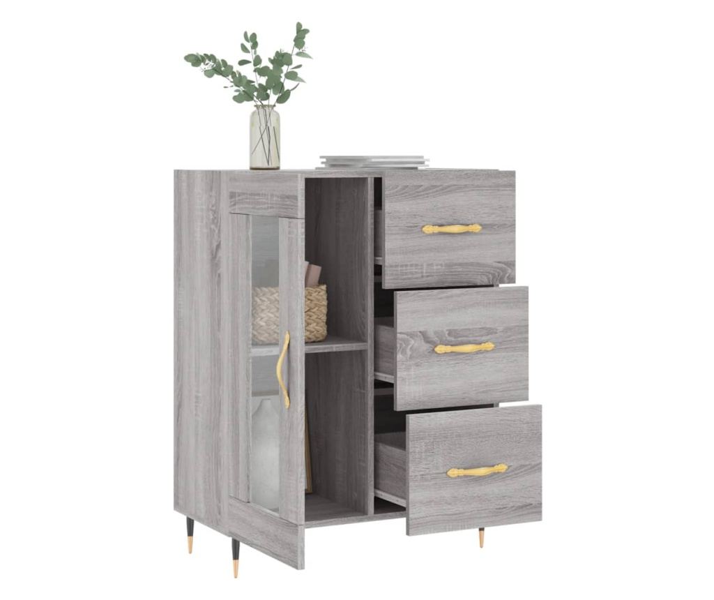 Ormarić, boja hrasta Sonoma, 69,5x34x90 cm, konstruirano drvo - 4