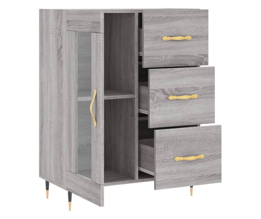 Ormarić, boja hrasta Sonoma, 69,5x34x90 cm, konstruirano drvo - 6