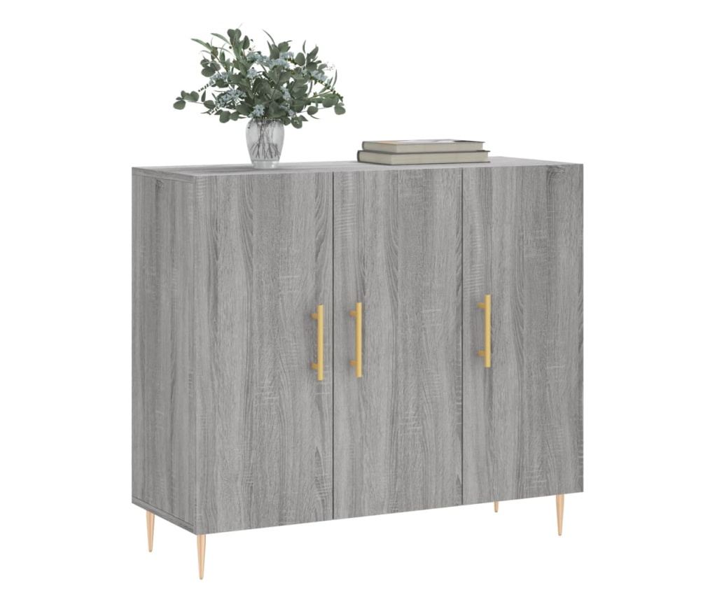 Ormarić, boja hrasta Sonoma, 90x34x80 cm, konstruirano drvo - 3