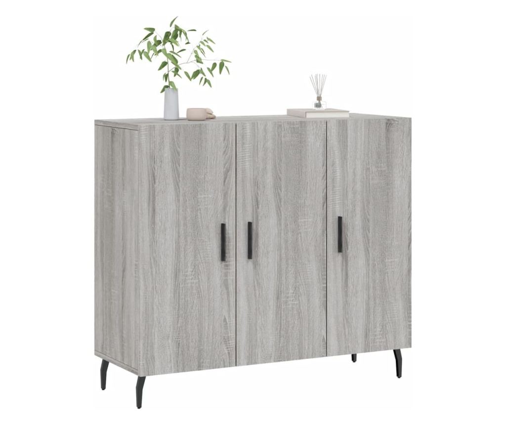Ormarić, boja hrasta Sonoma, 90x34x80 cm, konstruirano drvo - 3