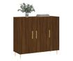 Komoda, smeđi hrast, 90x34x80 cm, kompozitno drvo thumbnail 3