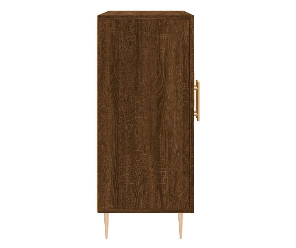 Komoda, smeđi hrast, 90x34x80 cm, kompozitno drvo - 7