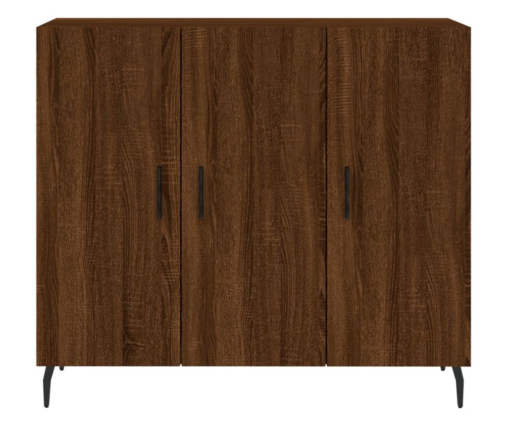 "Komoda, smeđi hrast, 90x34x80 cm, kompozitno drvo" - 6