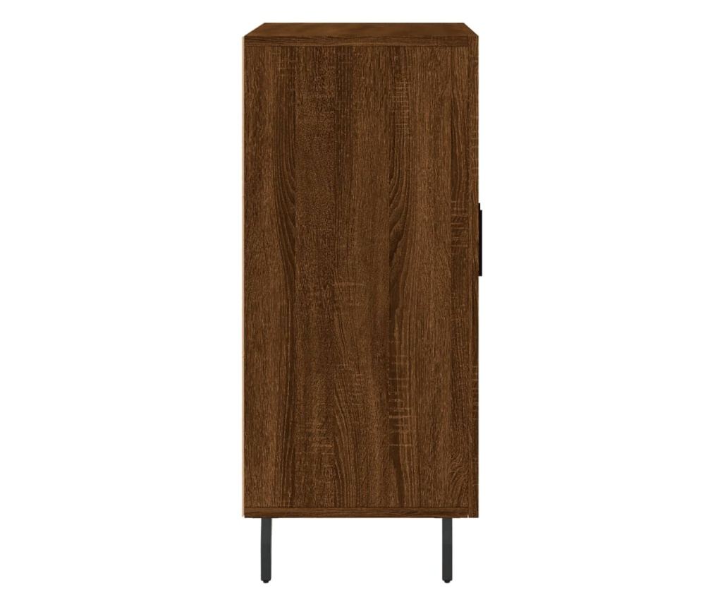 "Komoda, smeđi hrast, 90x34x80 cm, kompozitno drvo" - 7