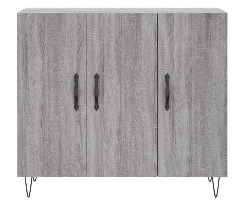 Ormarić, Sonoma siva, 90x34x80 cm, Kompozitno drvo - 6