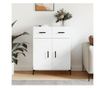 Komoda, bijela, 69,5x34x90 cm, kompozitno drvo thumbnail 1