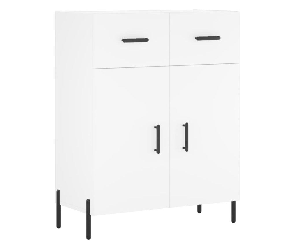 Komoda, bijela, 69,5x34x90 cm, kompozitno drvo - 2