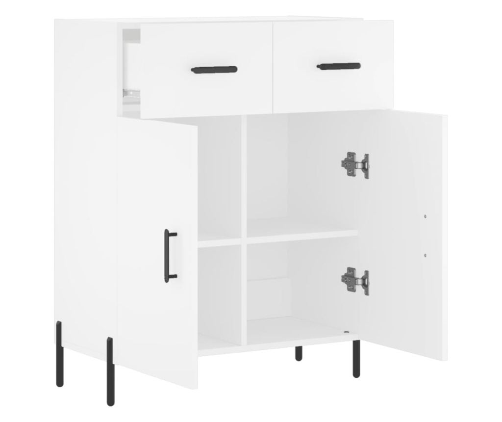 Komoda, bijela, 69,5x34x90 cm, kompozitno drvo - 5