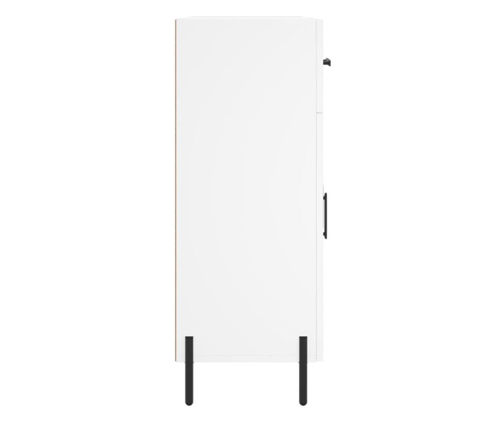 Komoda, bijela, 69,5x34x90 cm, kompozitno drvo - 7