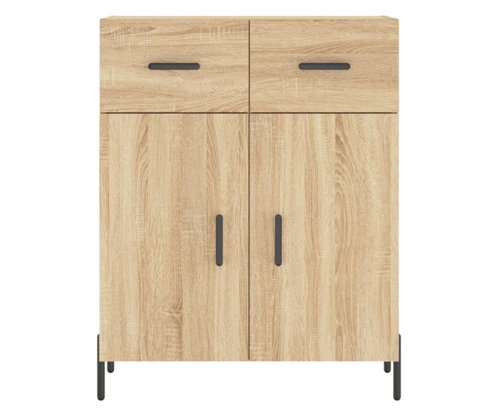 Komoda, boja hrasta sonoma, 69,5x34x90 cm, konstruirano drvo - 6