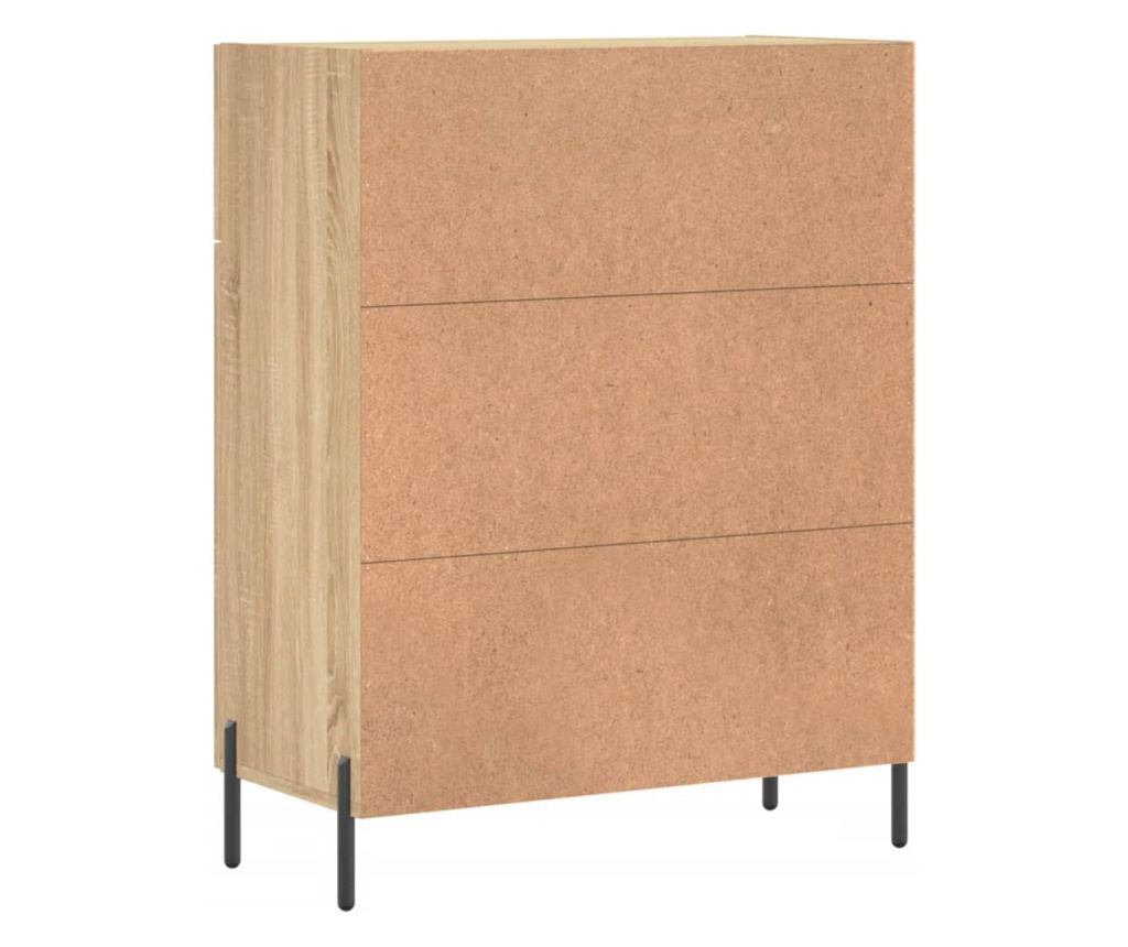 Komoda, boja hrasta sonoma, 69,5x34x90 cm, konstruirano drvo - 8