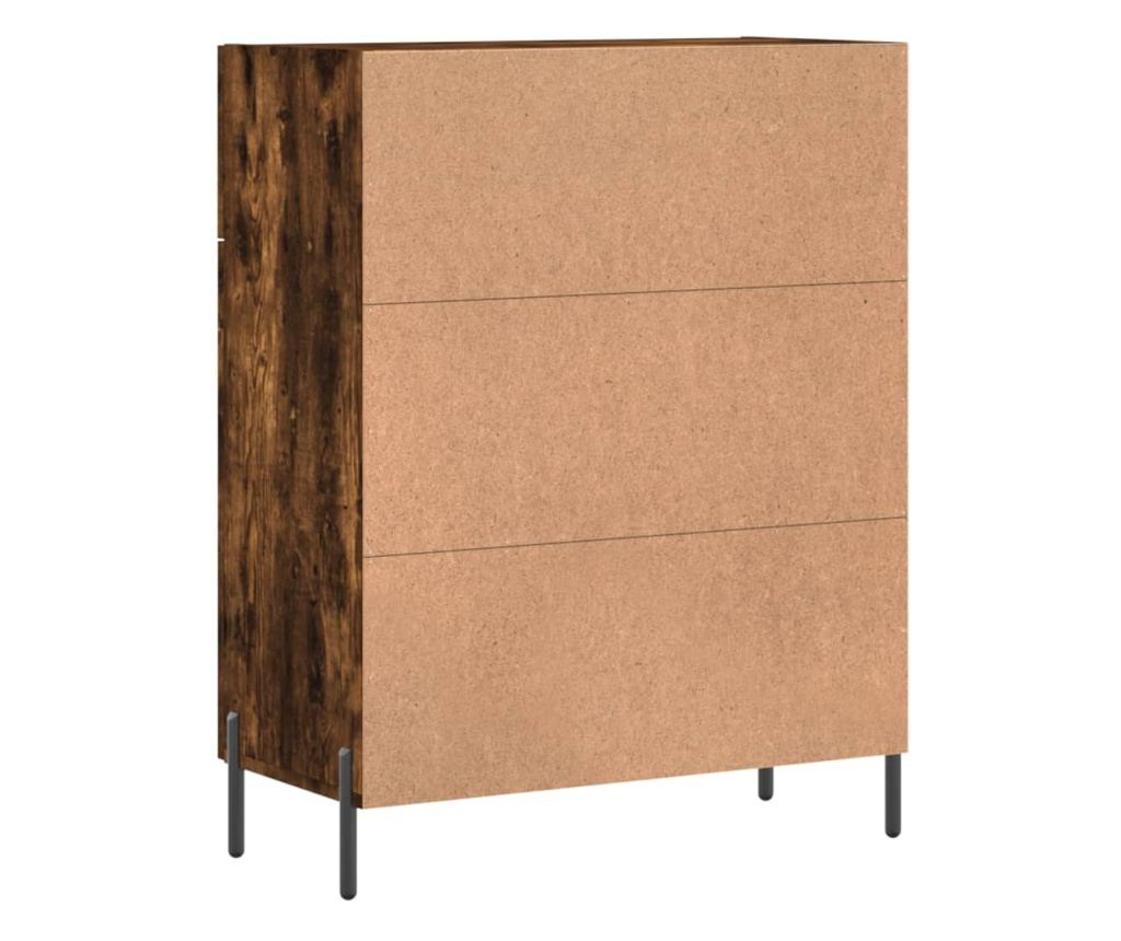 Ormarić za posluživanje, dimljeni hrast, 69,5x34x90 cm, kompozitno drvo - 8