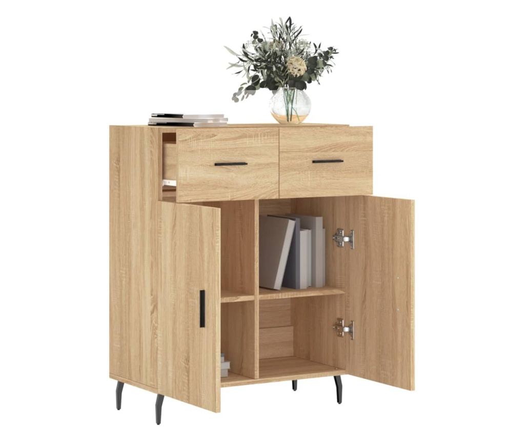 Komoda, sonoma hrast, 69,5x34x90 cm, kompozitno drvo - 4