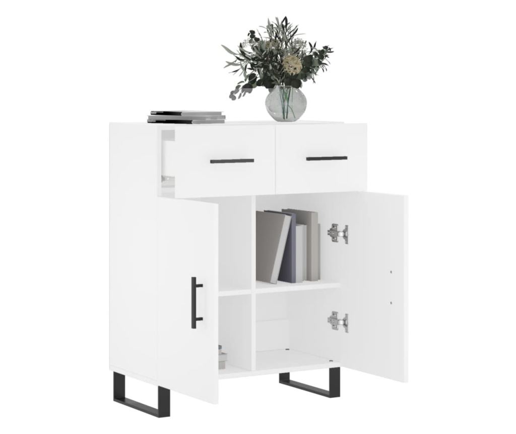 Ormarić za posluživanje, bijeli, 69,5x34x90 cm, kompozitno drvo - 4