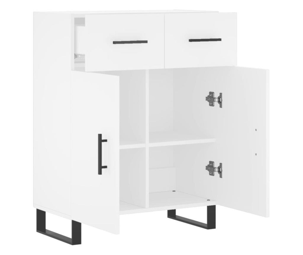 Ormarić za posluživanje, bijeli, 69,5x34x90 cm, kompozitno drvo - 5