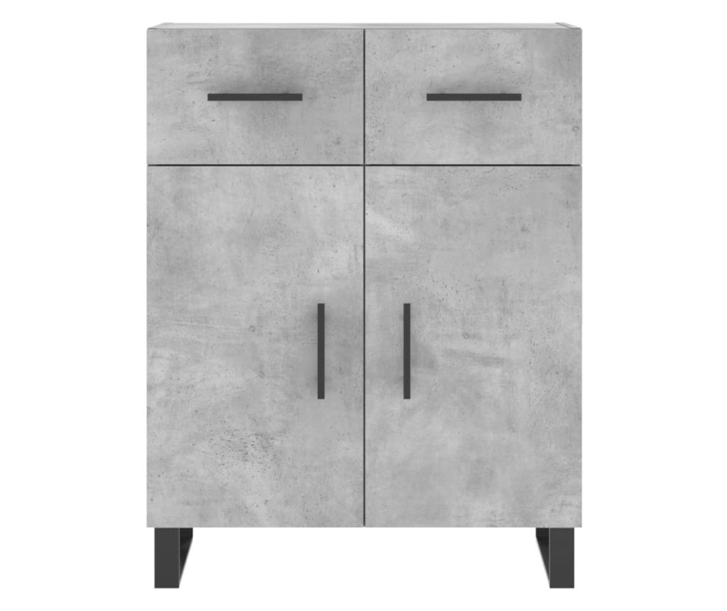 Službenica, siva beton, 69,5x34x90 cm, kompozitno drvo - 6