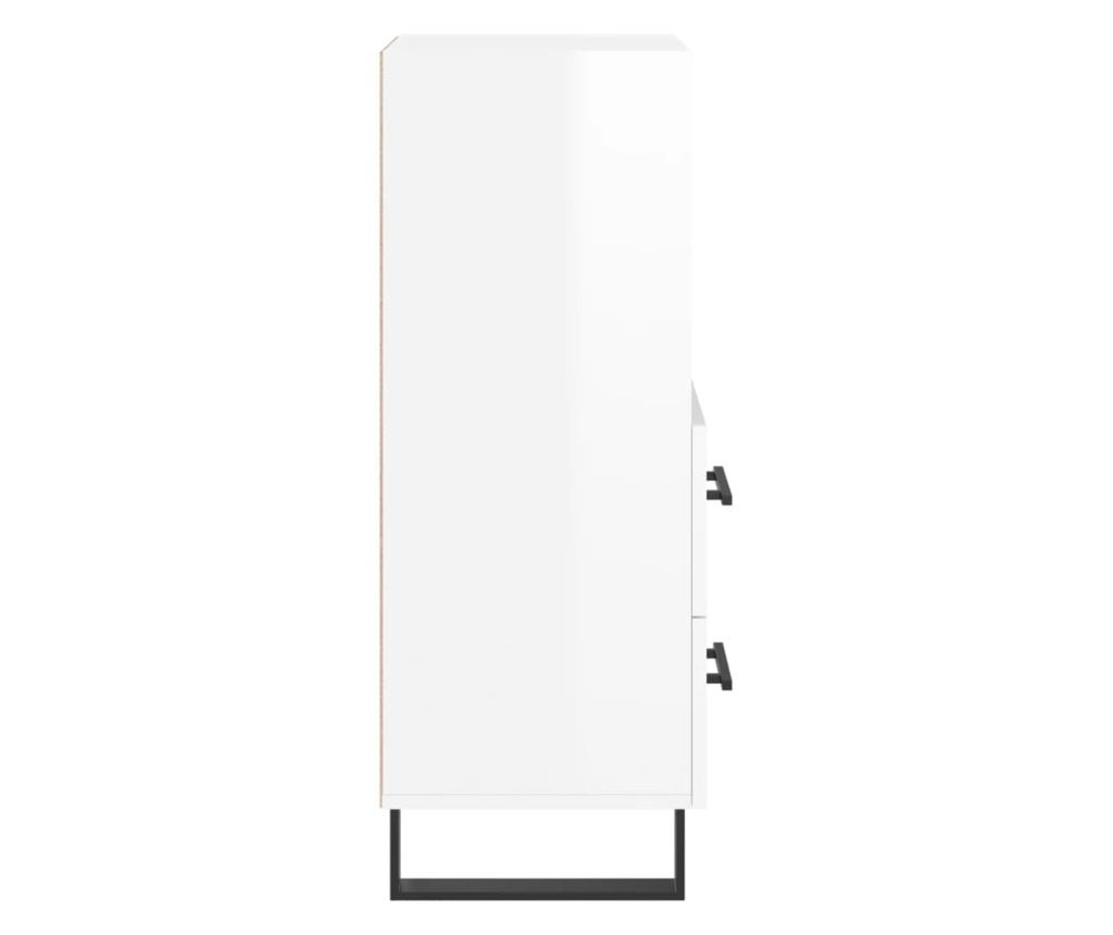 Ormarić za posluživanje, visoki sjaj bijeli, 34,5x34x90 cm, kompozitno drvo - 7