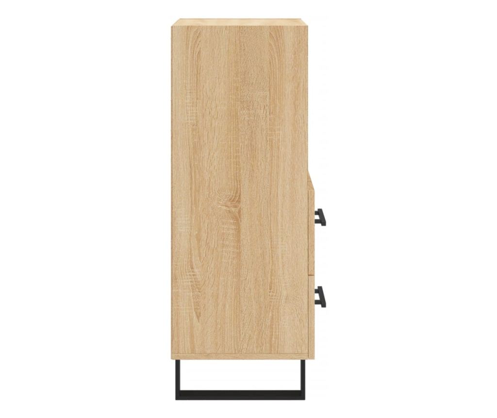 Komoda, hrast sonoma, 34,5x34x90 cm, kompozitno drvo - 7
