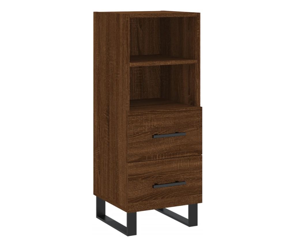 "Komoda, smeđi hrast, 34,5x34x90 cm, kompozitno drvo" - 2