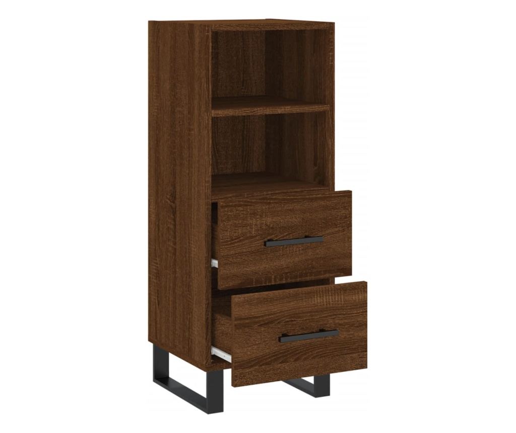 "Komoda, smeđi hrast, 34,5x34x90 cm, kompozitno drvo" - 5