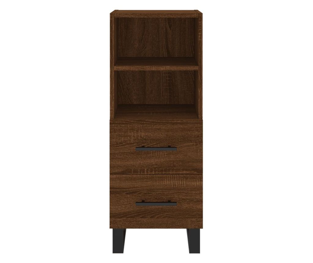 "Komoda, smeđi hrast, 34,5x34x90 cm, kompozitno drvo" - 6