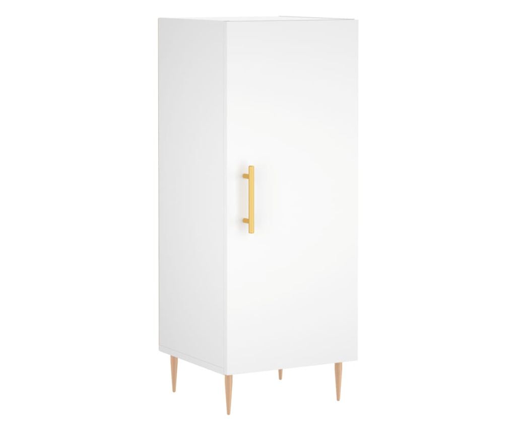 Konzola, bijela, 34,5x34x90 cm, kompozitno drvo - 2