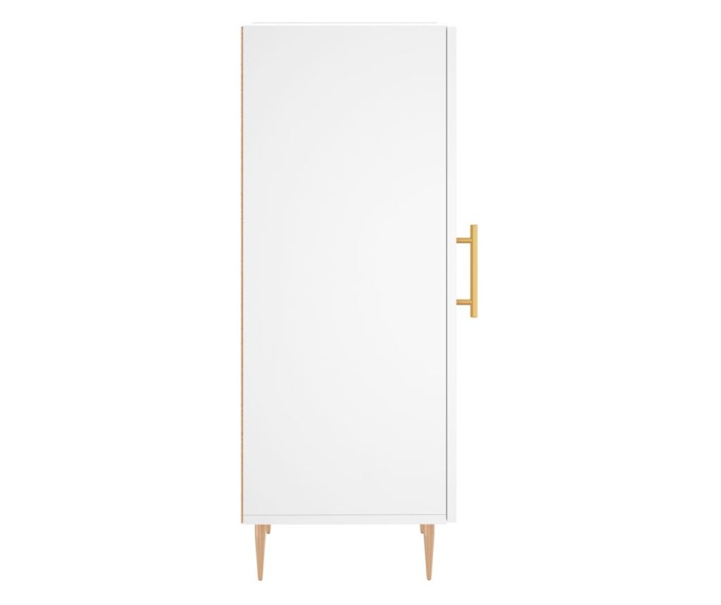 Konzola, bijela, 34,5x34x90 cm, kompozitno drvo - 7