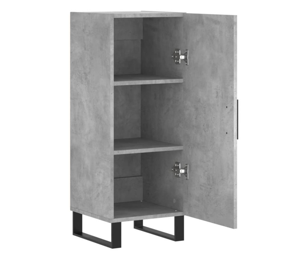 Ormarić za posuđe, betonsko siva, 34,5x34x90 cm, kompozitno drvo - 5