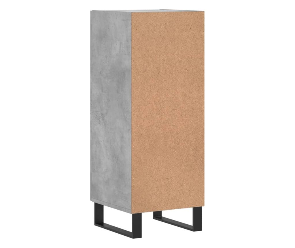 Ormarić za posuđe, betonsko siva, 34,5x34x90 cm, kompozitno drvo - 8