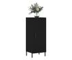 Konzola, crna, 34,5x34x90 cm, kompozitno drvo thumbnail 3