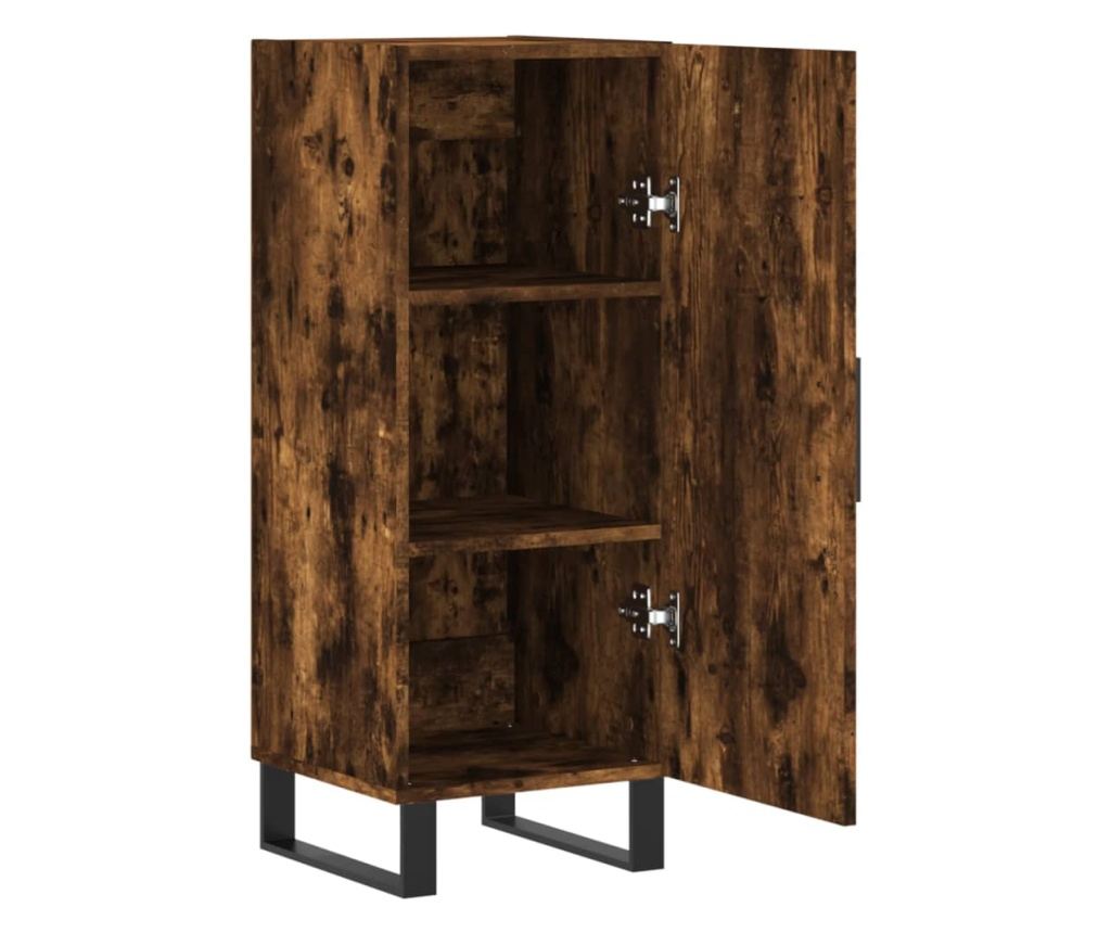 "Komoda, dimljeni hrast, 34,5x34x90 cm, kompozitno drvo" - 5