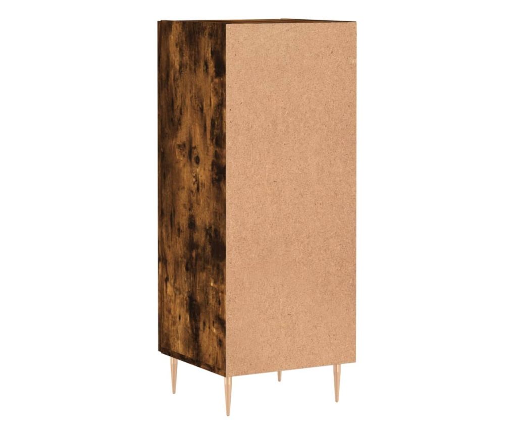 Ormarić, dimljeni hrast, 34,5x34x90 cm, Konstruirano drvo - 8