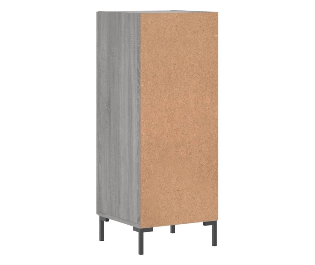 Komoda, siva sonoma, 34,5x34x90 cm, kompozitno drvo - 8