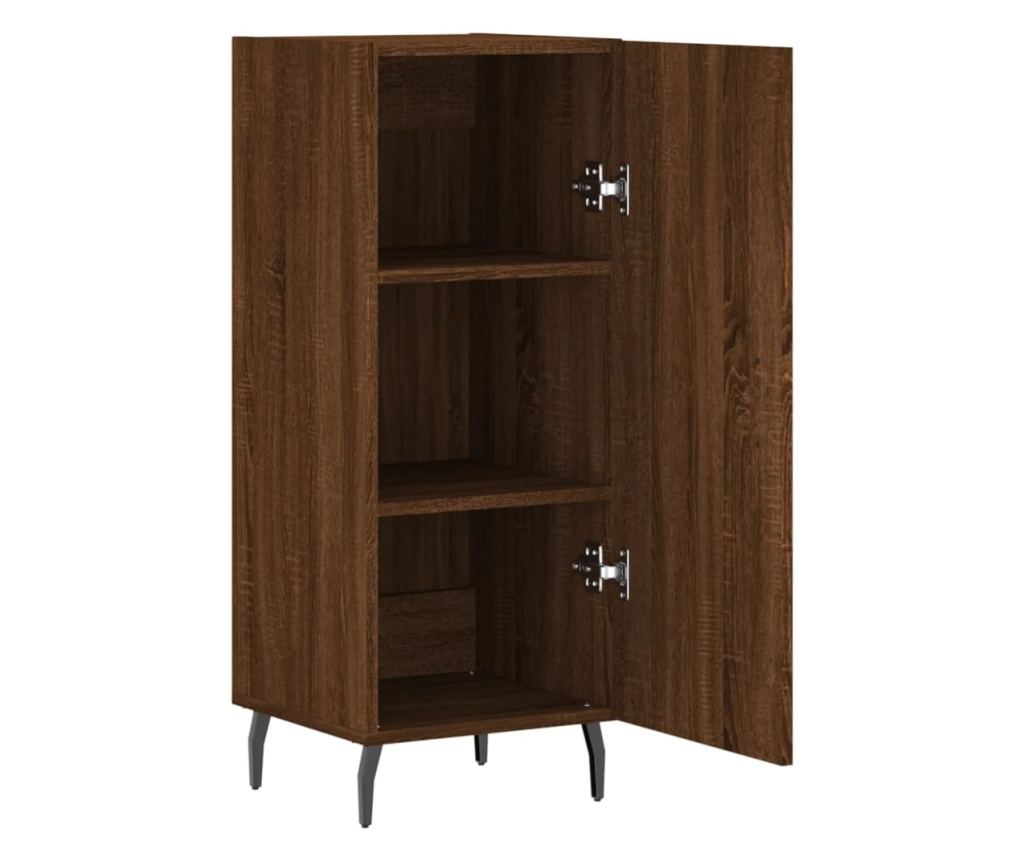 Ormarić, smeđi hrast, 34,5x34x90 cm, konstruirano drvo - 5