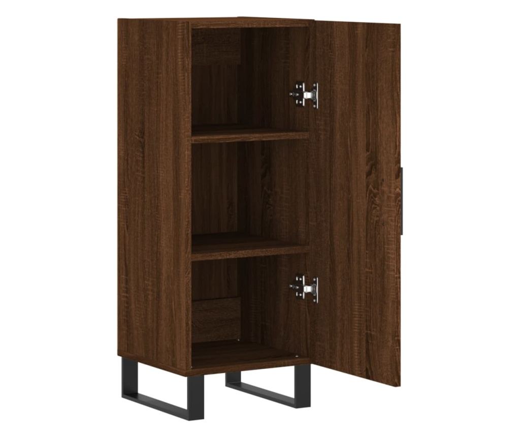 Ormarić, smeđi hrast, 34,5x34x90 cm, Konstruirano drvo - 5