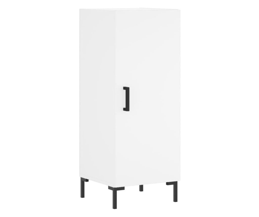 Konzola, bijela, 34,5x34x90 cm, kompozitno drvo - 2