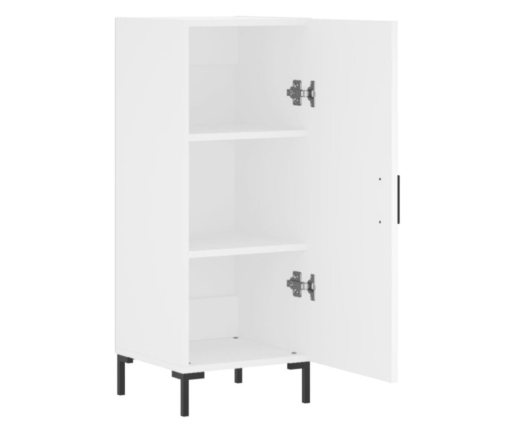 Konzola, bijela, 34,5x34x90 cm, kompozitno drvo - 5