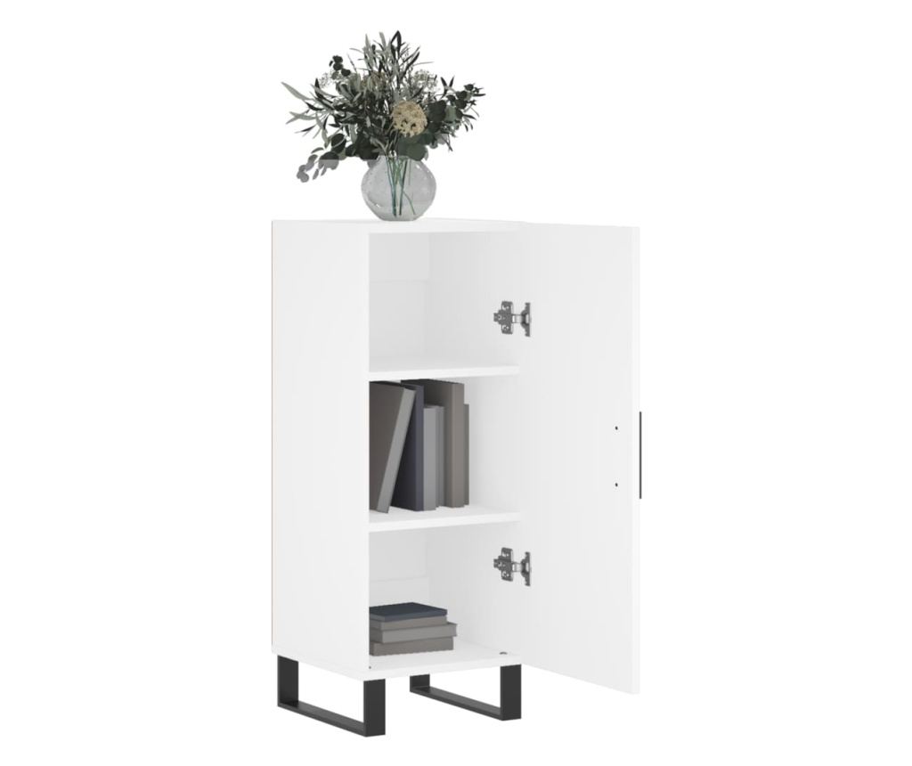 Ormarić za posluživanje, bijeli, 34,5x34x90 cm, kompozitno drvo - 4