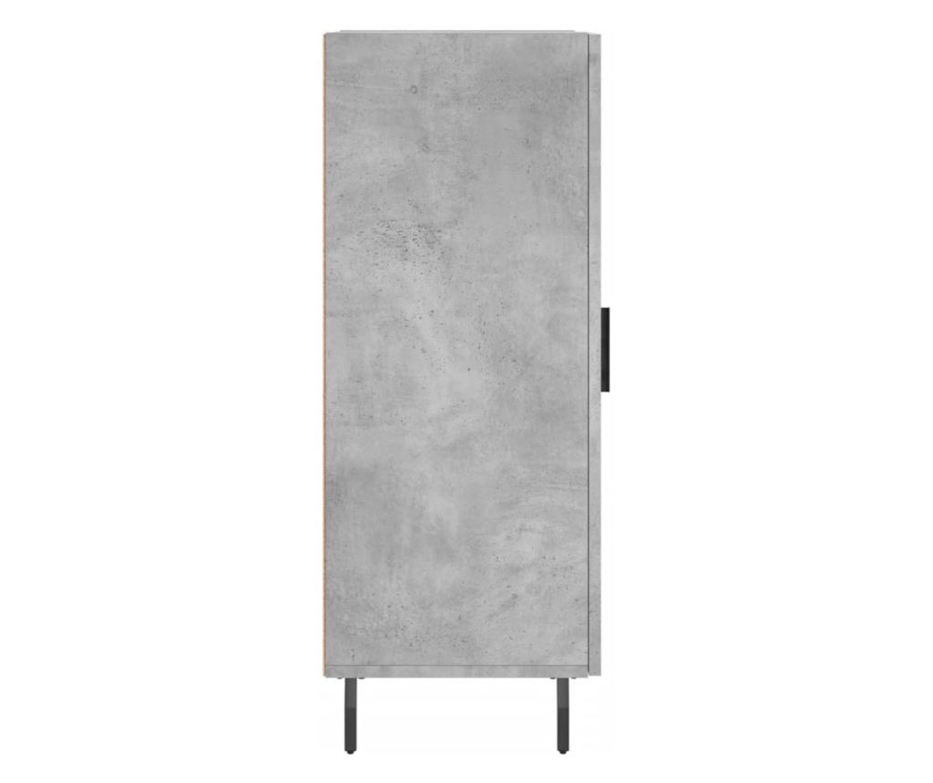 Ormarić, betonsko siva, 34,5x34x90 cm, konstruirano drvo - 7