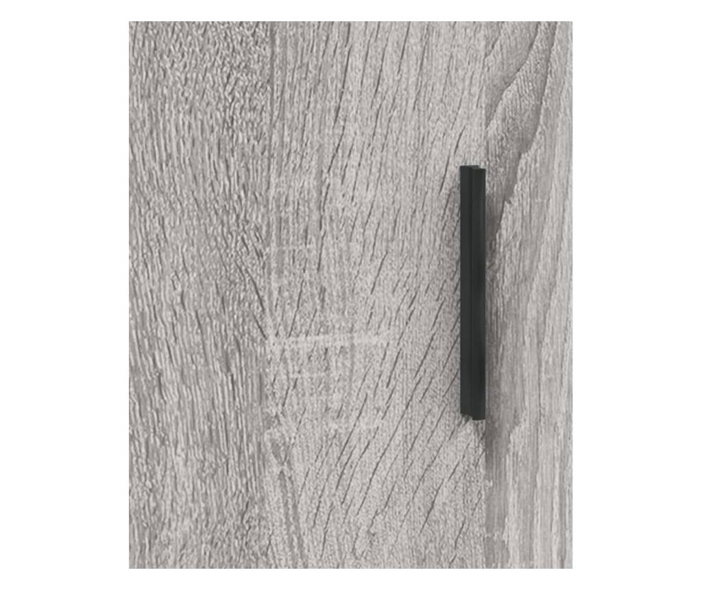 Visoki ormarić, sonoma hrast, 69,5x34x180 cm, konstruirano drvo - 10