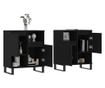 Setovi, 2 komada, crna, obrađeno drvo thumbnail 3