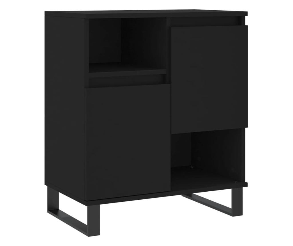 Setovi, 2 komada, crna, obrađeno drvo - 5