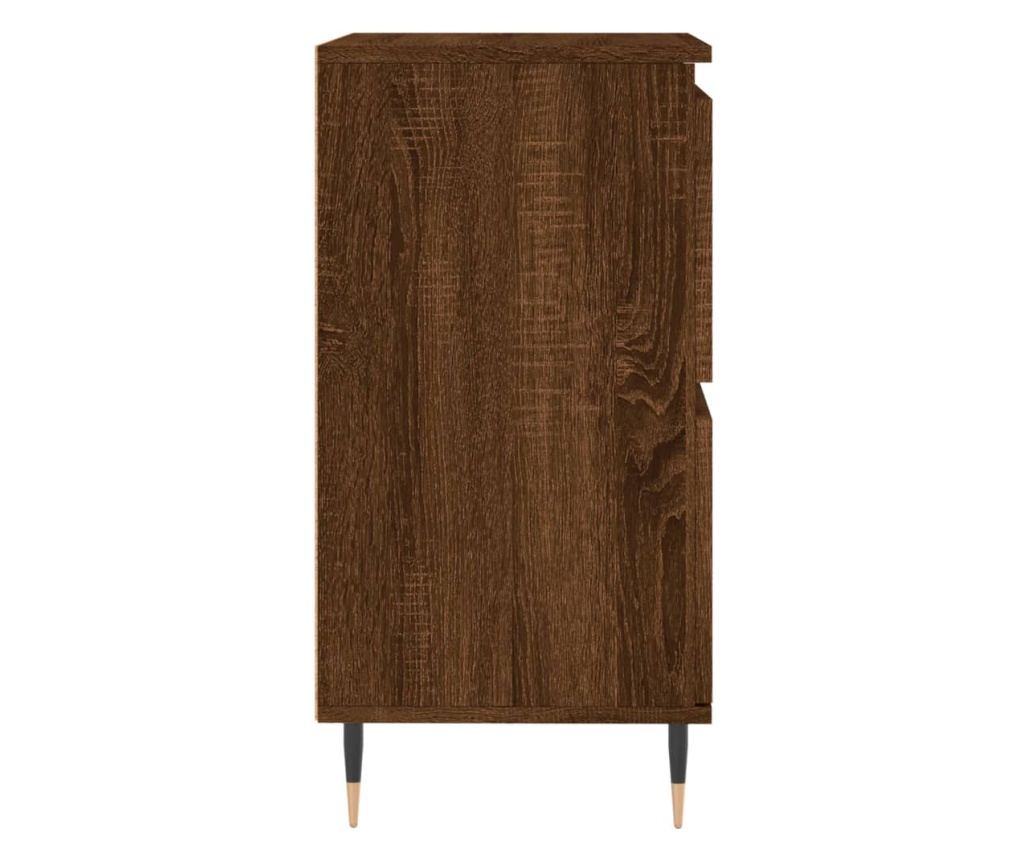 Setovi, 2 kom., smeđi hrast, obrađeno drvo - 7