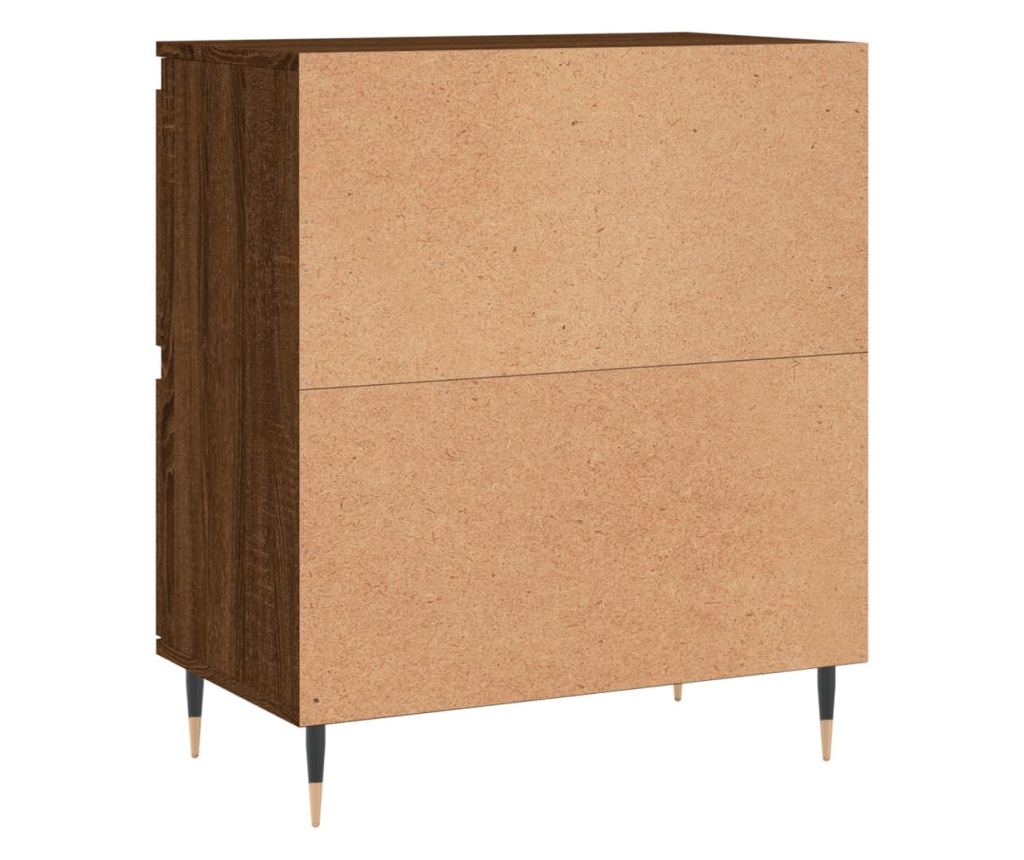 Setovi, 2 kom., smeđi hrast, obrađeno drvo - 8