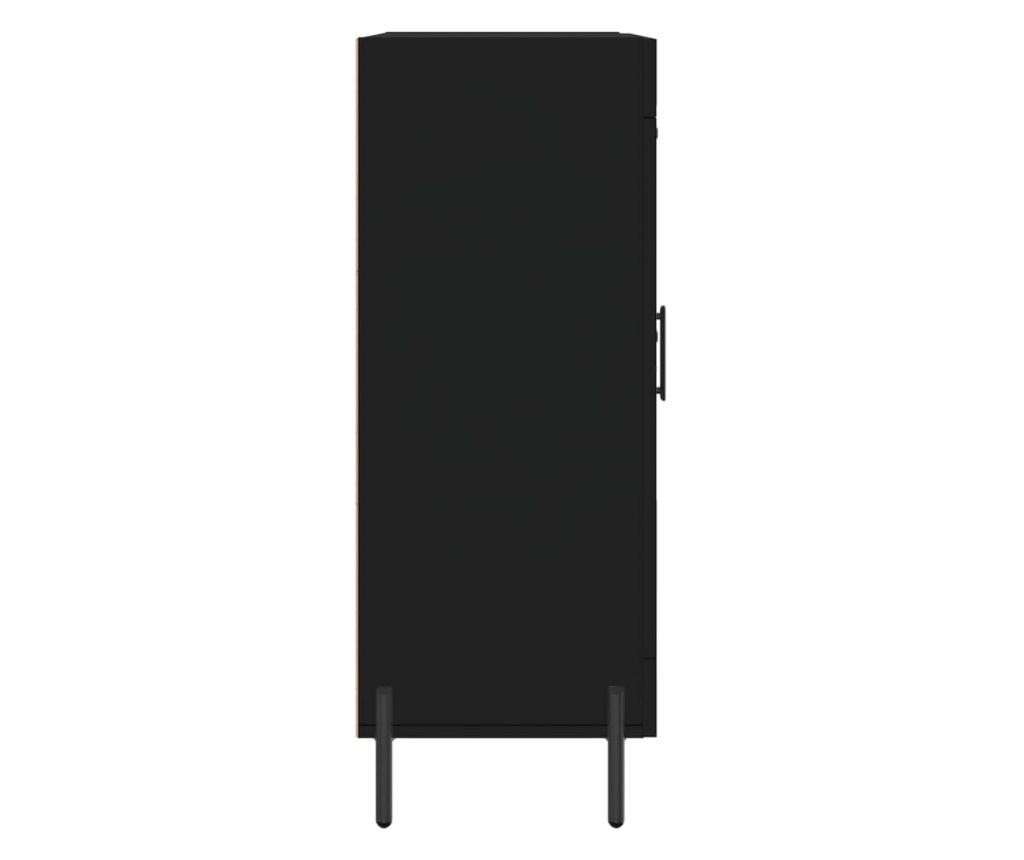 Ormarić za posuđe, crni, 69,5x34x90 cm, kompozitno drvo - 7